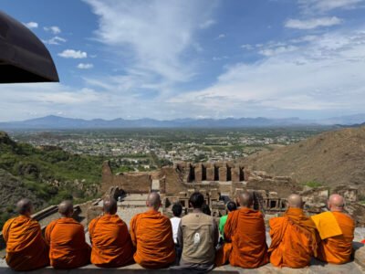 Buddhist Pilgrimage Tour thai monks visit takhti bai cultural sites